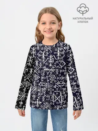 Детский лонгслив / Руны