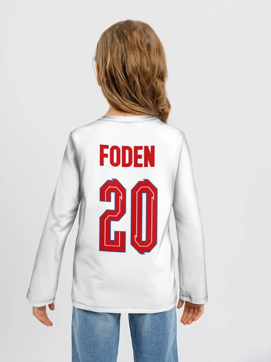 Детский лонгслив / Фил Фоден форма Англия