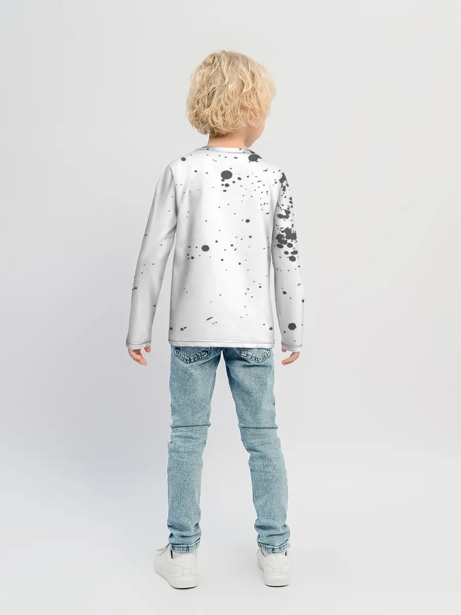 Детский лонгслив / Черный Аста | Чёрный клевер