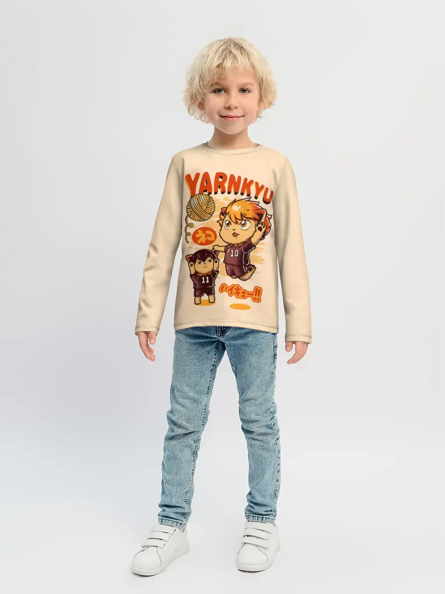 Детский лонгслив / YARNKYU Haikyu!! | ЯКУ Хайкью!!
