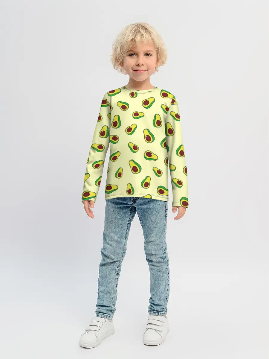 Детский лонгслив / Авокадо / Avocado