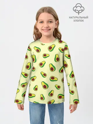 Детский лонгслив / Авокадо / Avocado