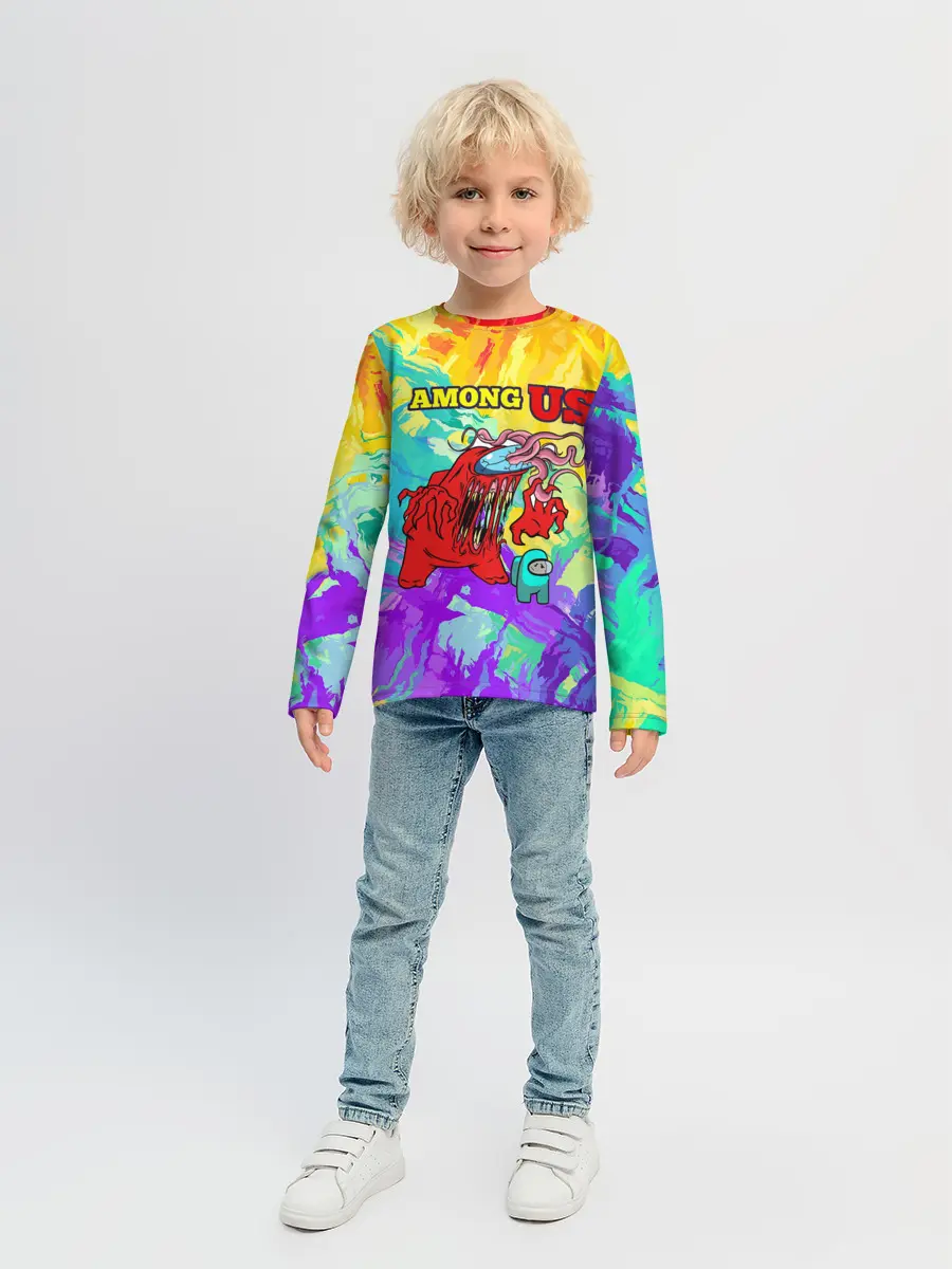 Детский лонгслив / Among Us