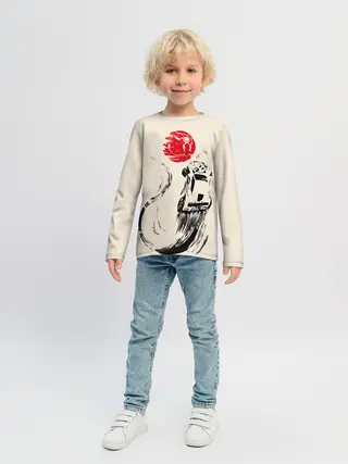 Детский лонгслив / Flying car