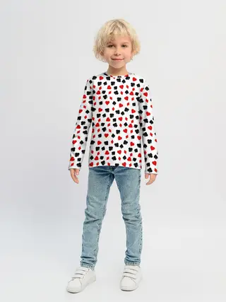 Детский лонгслив / Карточные Масти