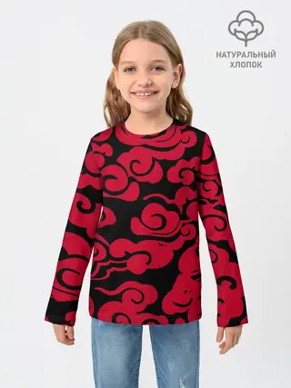 Детский лонгслив / Красное облако