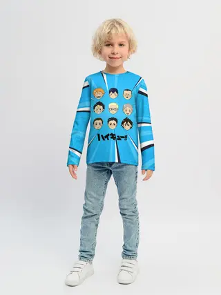 Детский лонгслив / Игроки команды Карасуно | Haikyuu!!