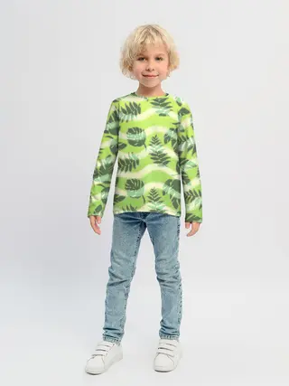 Детский лонгслив / Тропический фон