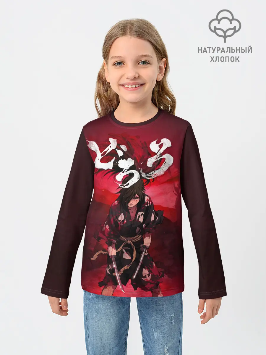 Детский лонгслив / Dororo red