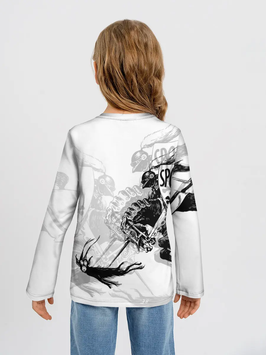 Детский лонгслив / Всадник и чёрт