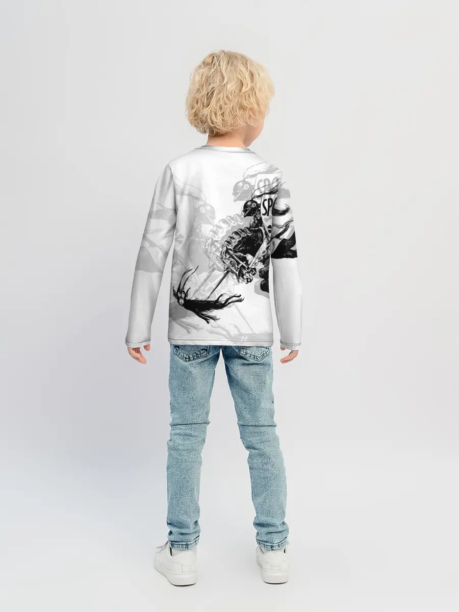 Детский лонгслив / Всадник и чёрт