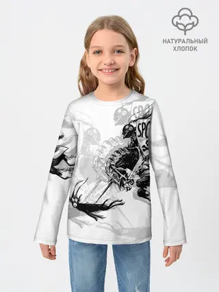 Детский лонгслив / Всадник и чёрт