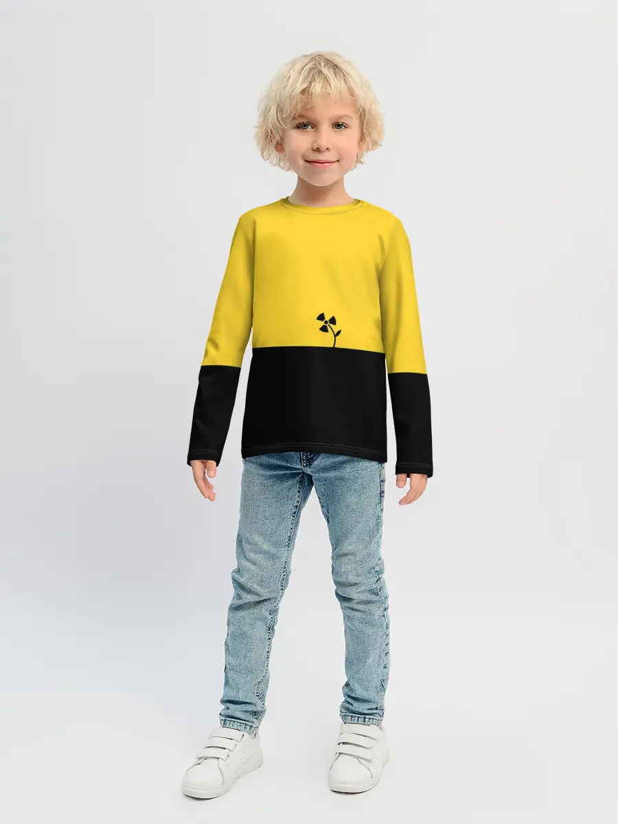 Детский лонгслив / Радиоактивный цветок