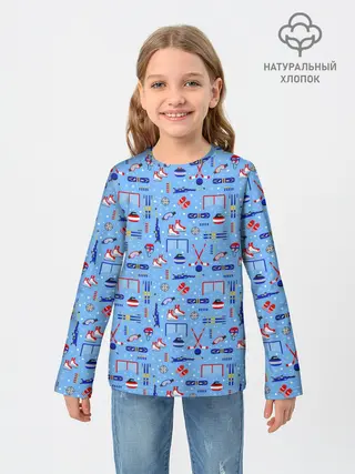 Детский лонгслив / Зимние виды спорта