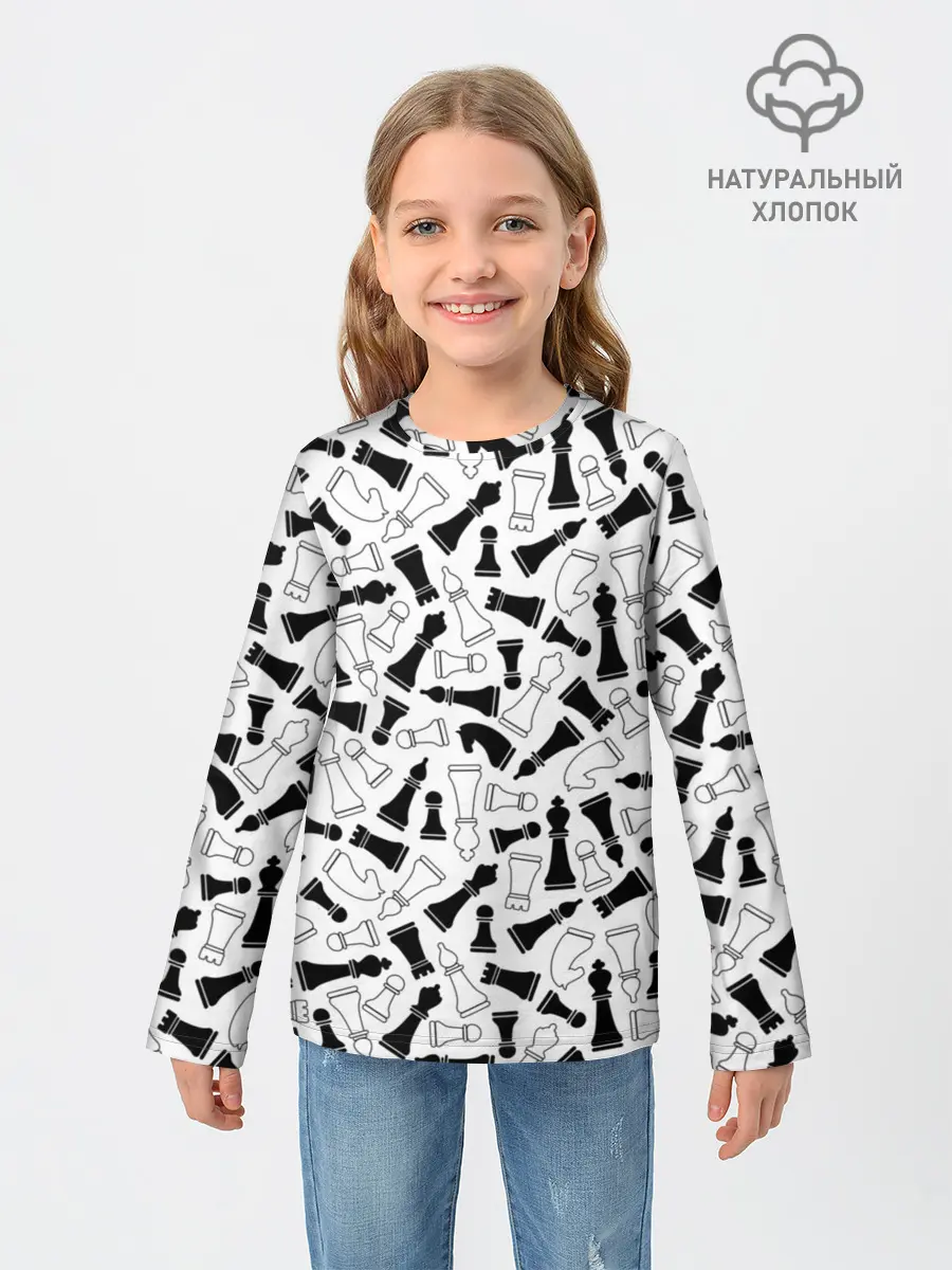 Детский лонгслив / Шахматы