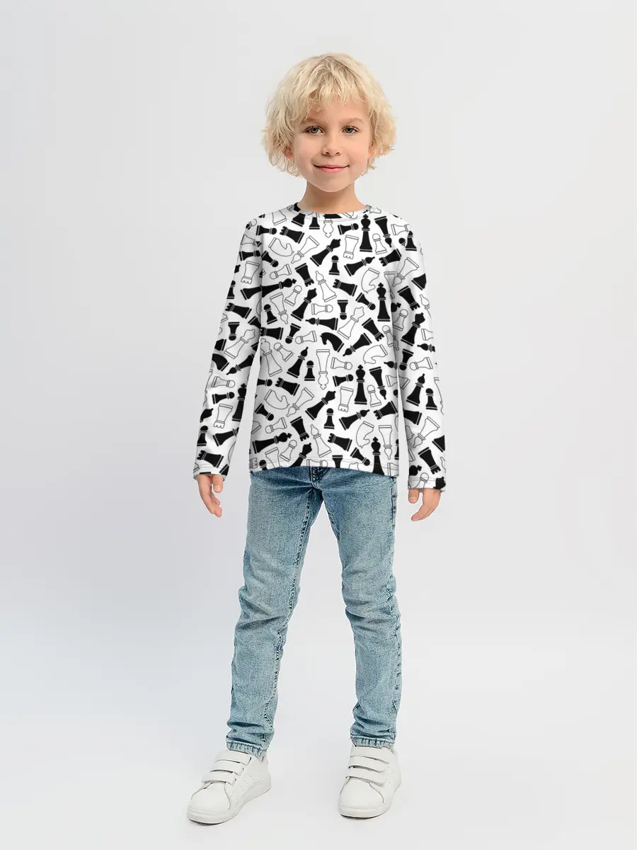 Детский лонгслив / Шахматы