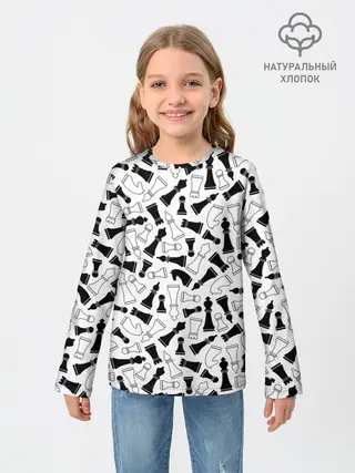 Детский лонгслив / Шахматы
