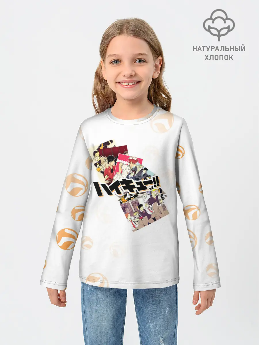 Детский лонгслив / ВОЛЕЙБОЛ!! сцены с командами | Haikyuu!!