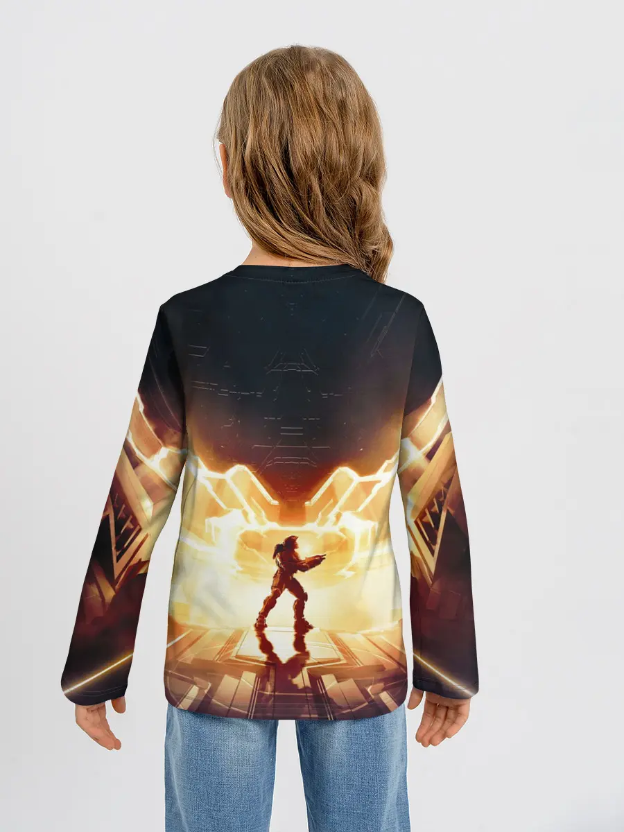 Детский лонгслив / Halo infinite Мастер Чиф