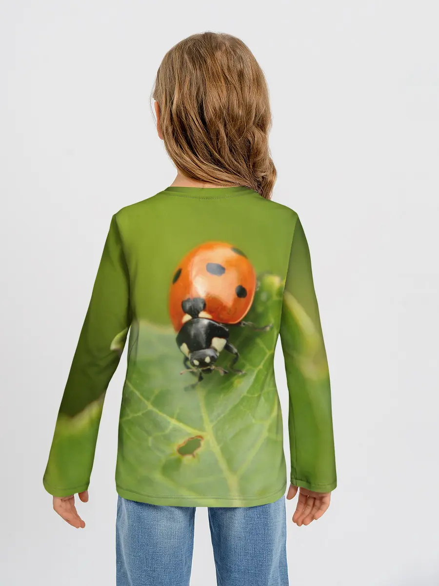 Детский лонгслив / Божья коровка