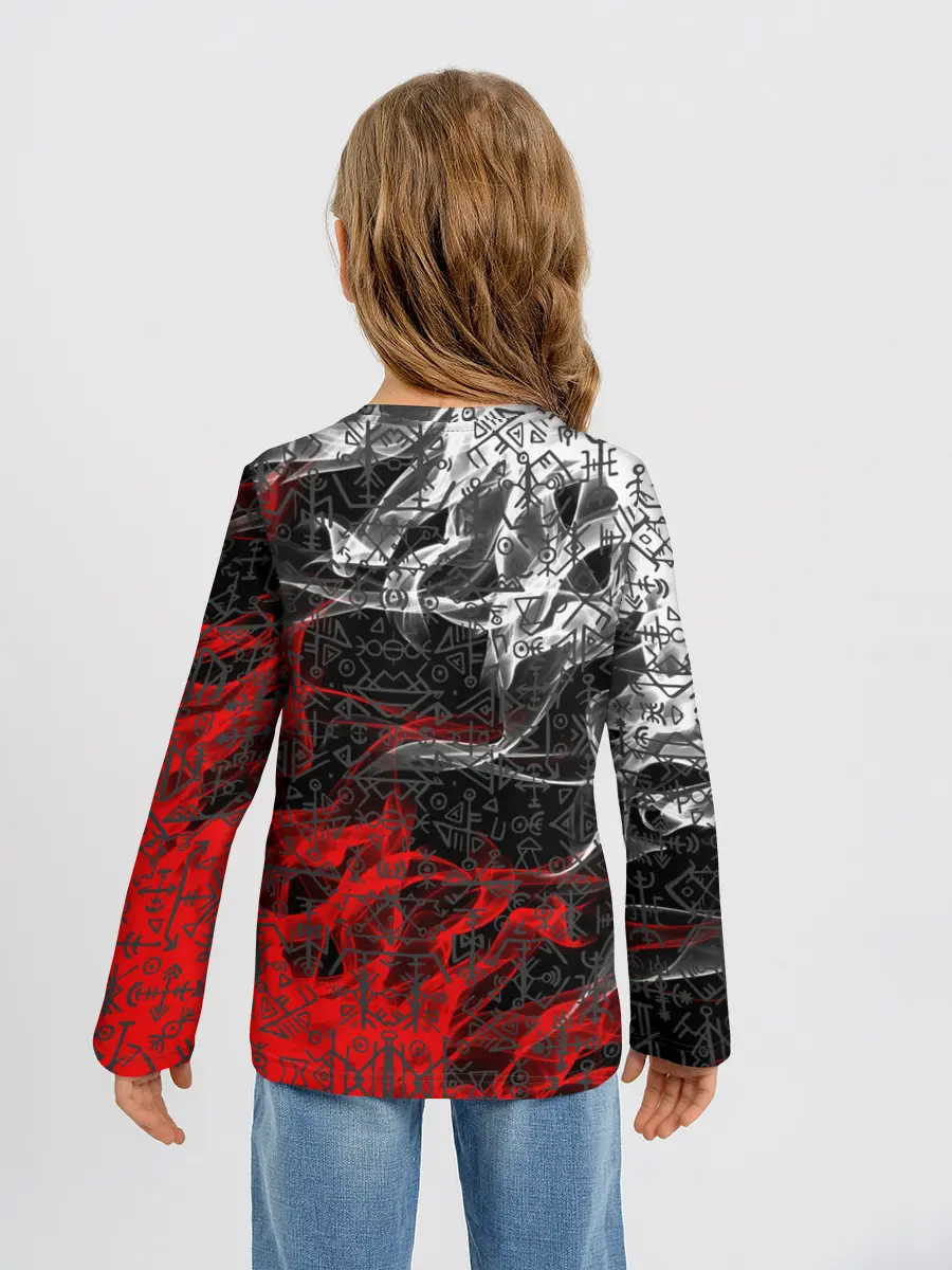 Детский лонгслив / Викинги