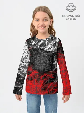 Детский лонгслив / Викинги