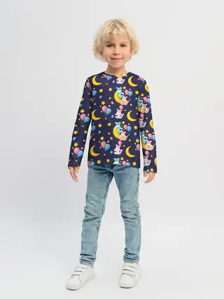Детский лонгслив / Ночные дракончики