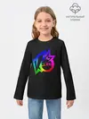 Детский лонгслив / Knockout city. Rainbow logo