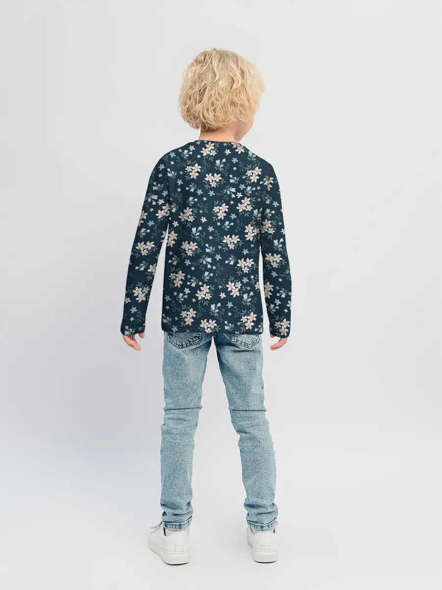 Детский лонгслив / Цветочки