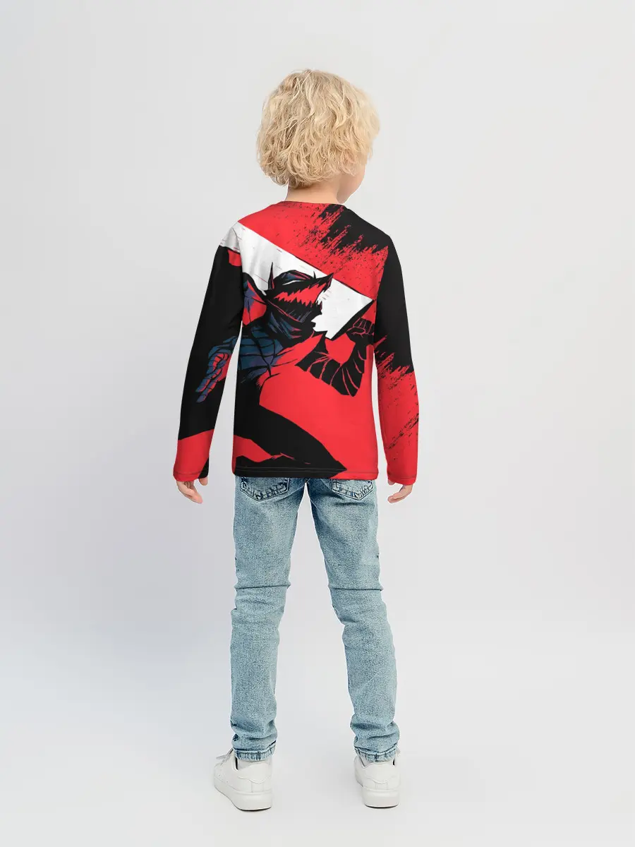 Детский лонгслив / БЕРСЕРК red
