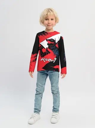 Детский лонгслив / БЕРСЕРК red