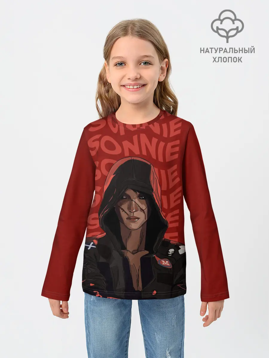 Детский лонгслив / Love Death And Robots. Sonnie