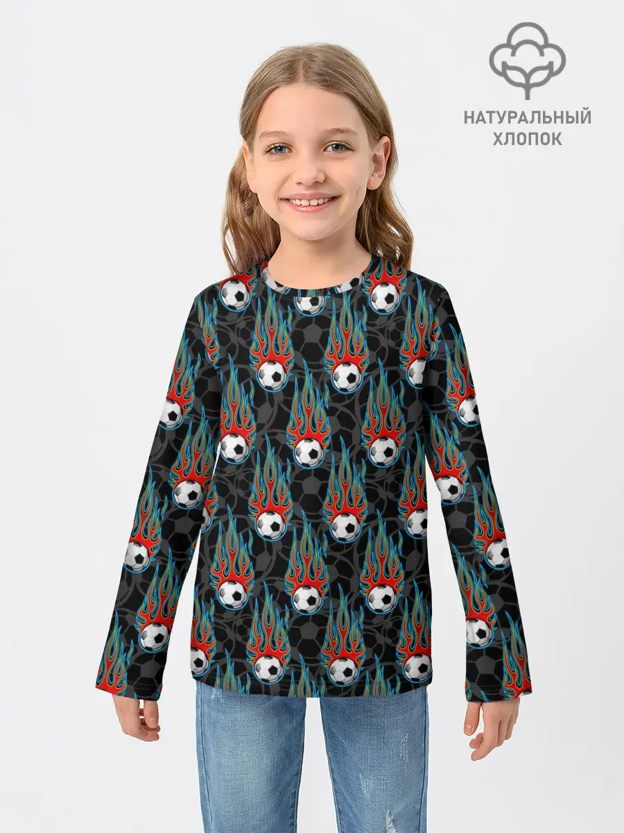 Детский лонгслив / Футбол