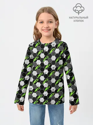 Детский лонгслив / Текстура мяча