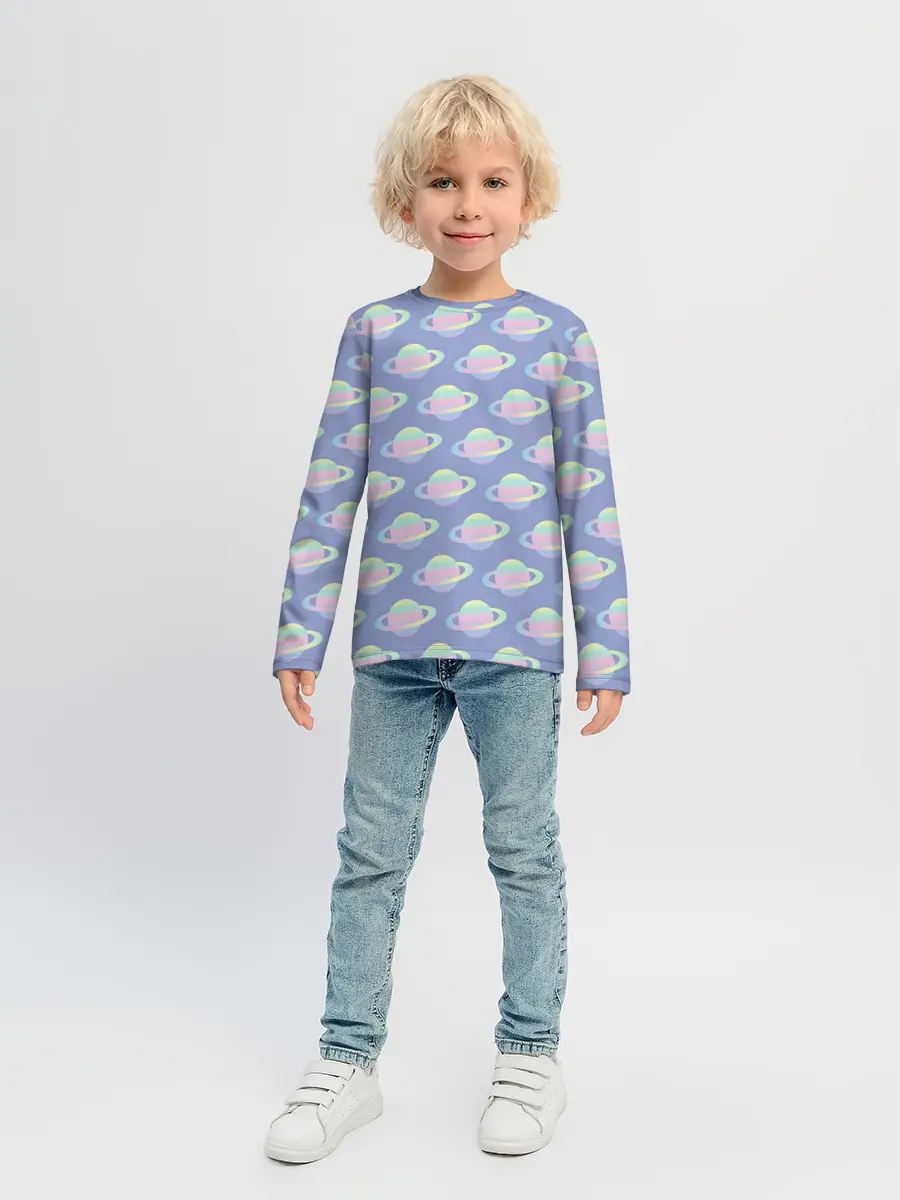 Детский лонгслив / Сатурн | 2