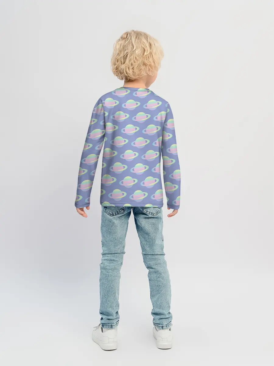 Детский лонгслив / Сатурн | 2