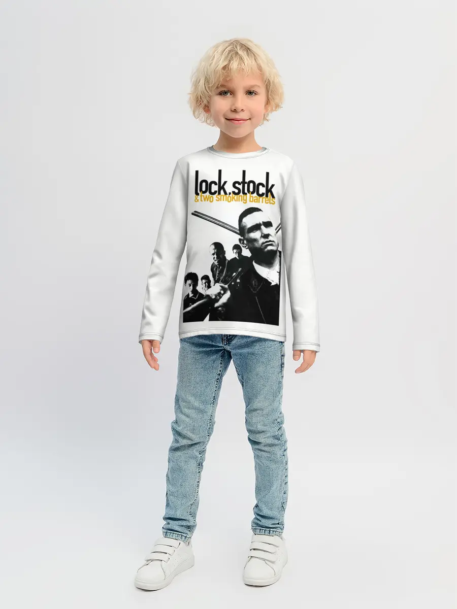 Детский лонгслив / Карты, деньги, два ствола.