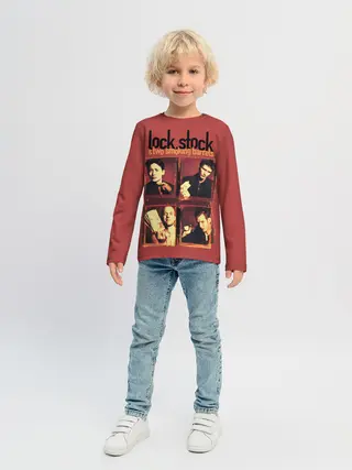 Детский лонгслив / Карты, деньги, два ствола.