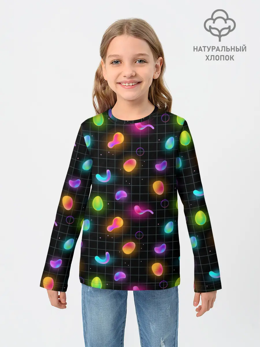 Детский лонгслив / Ночные фонарики-светлячки
