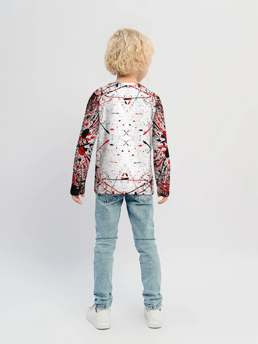 Детский лонгслив / БЕРСЕРК рваный лого