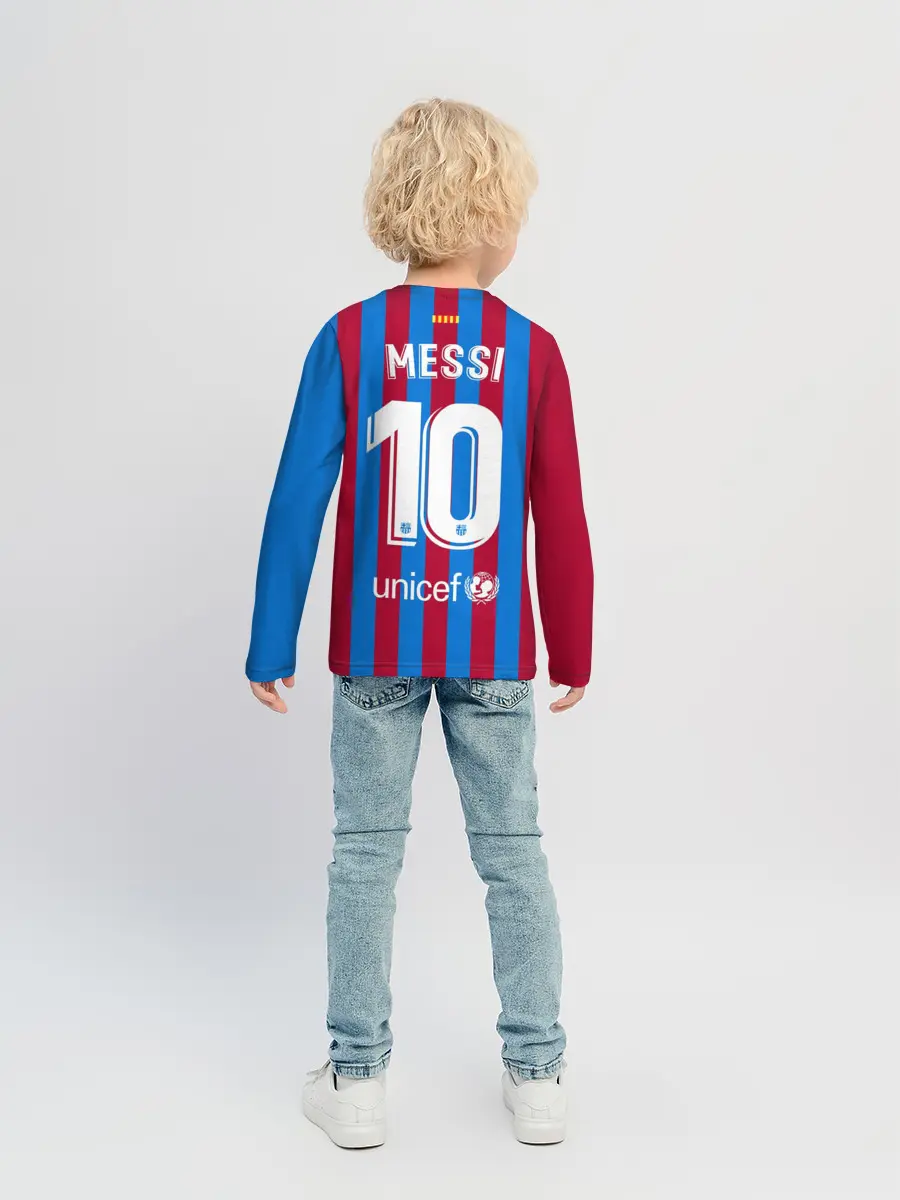 Детский лонгслив / Месси Барселона 2021/2022