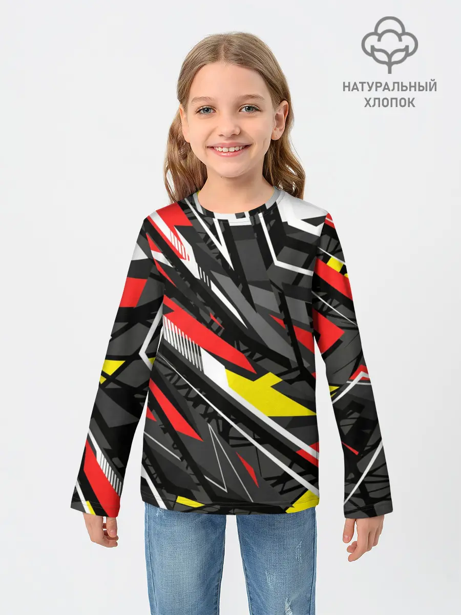 Детский лонгслив / Фон. Абстракция.
