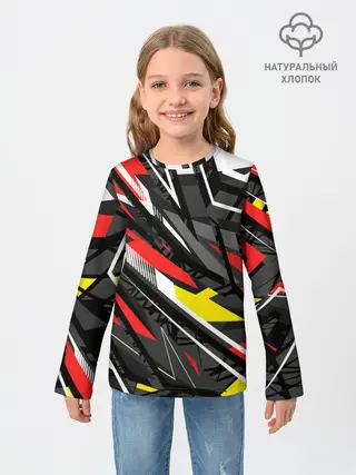 Детский лонгслив / Фон. Абстракция.