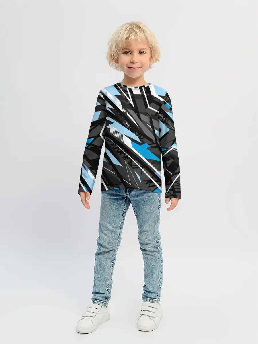 Детский лонгслив / Текстура. Линия. Движение