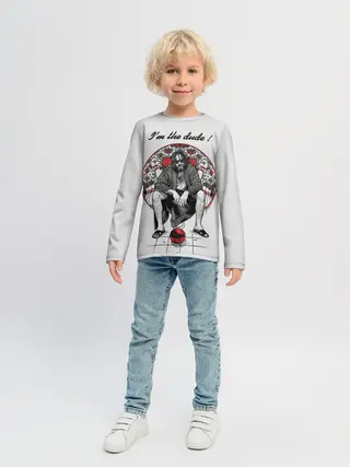 Детский лонгслив / I am the dude!