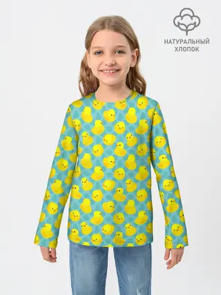 Детский лонгслив / Уточка