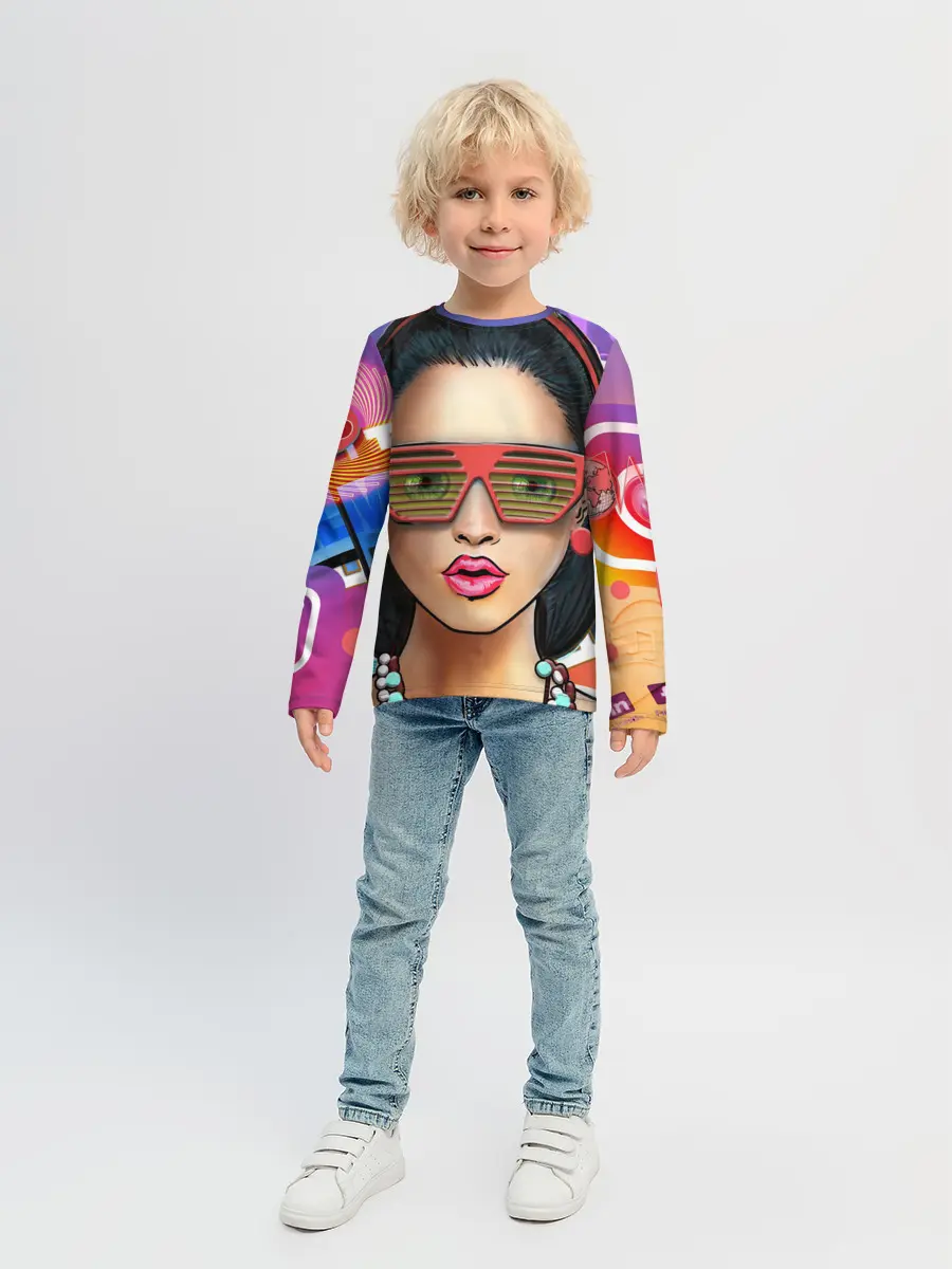 Детский лонгслив / СтильНая Девушка