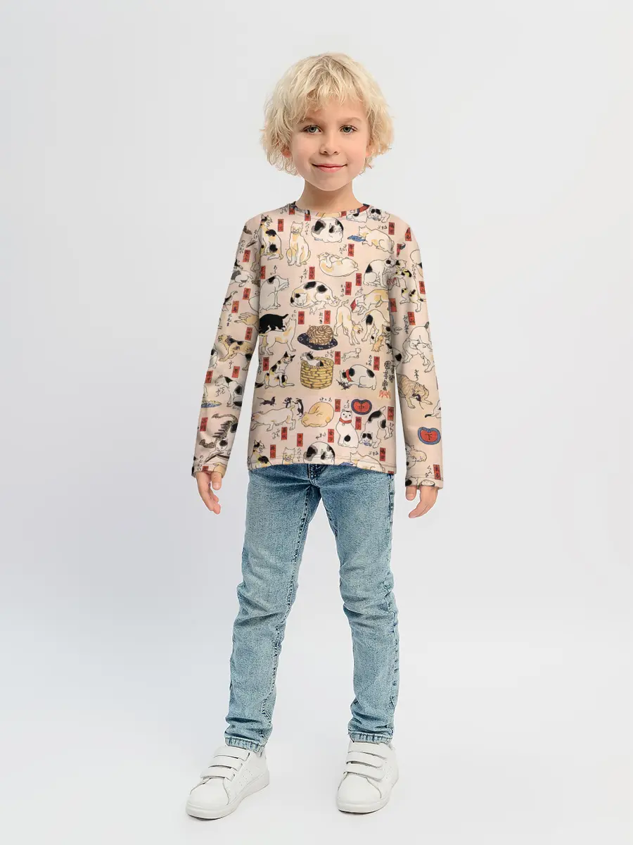 Детский лонгслив / Kuniyoshi Cats