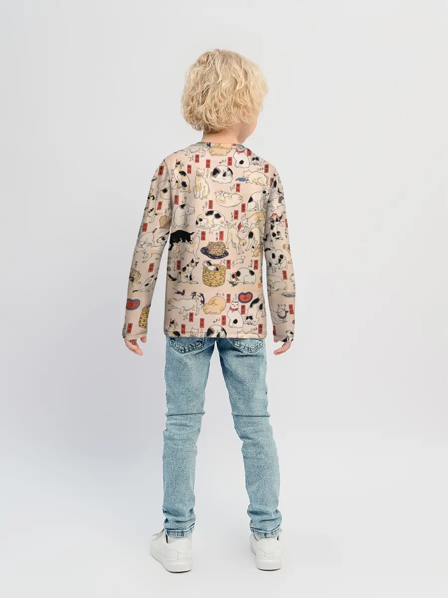 Детский лонгслив / Kuniyoshi Cats