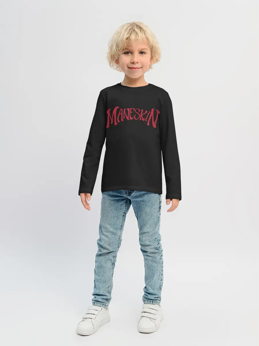 Детский лонгслив / Maneskin. Inscription